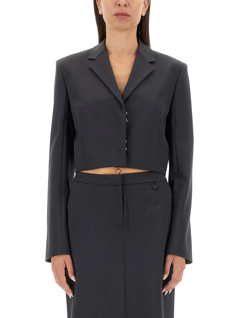 cropped black jacket by Selfnex