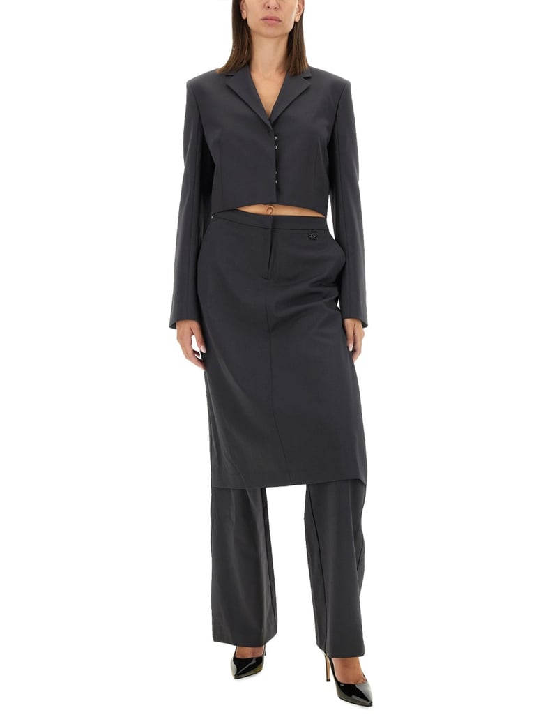 cropped black jacket by Selfnex