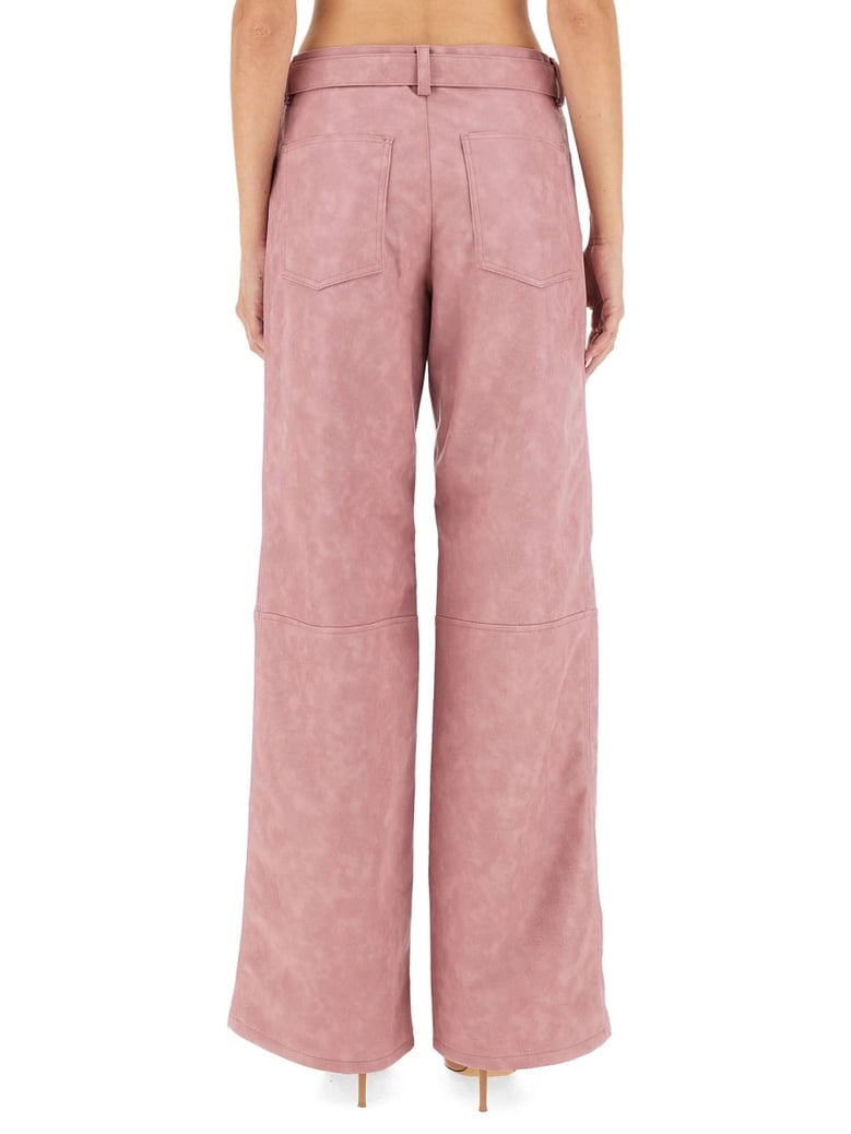 pink regular fit pants by Selfnex