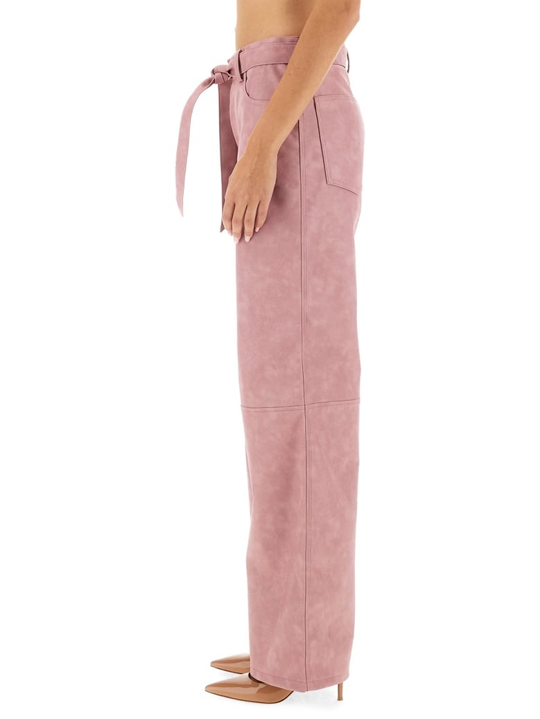 pink regular fit pants by Selfnex