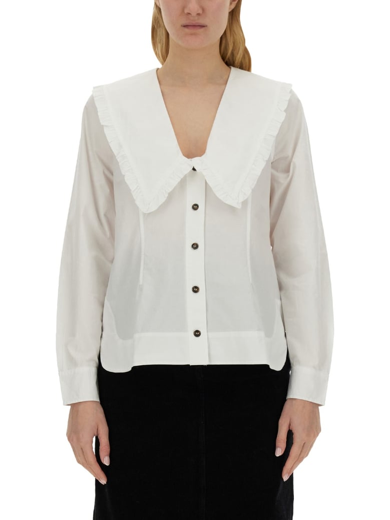 peter pan collar shirt by Selfnex