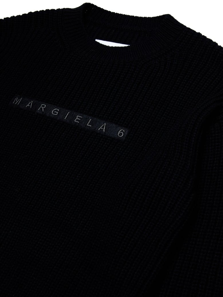 t-shirt wool-blend black by Selfnex