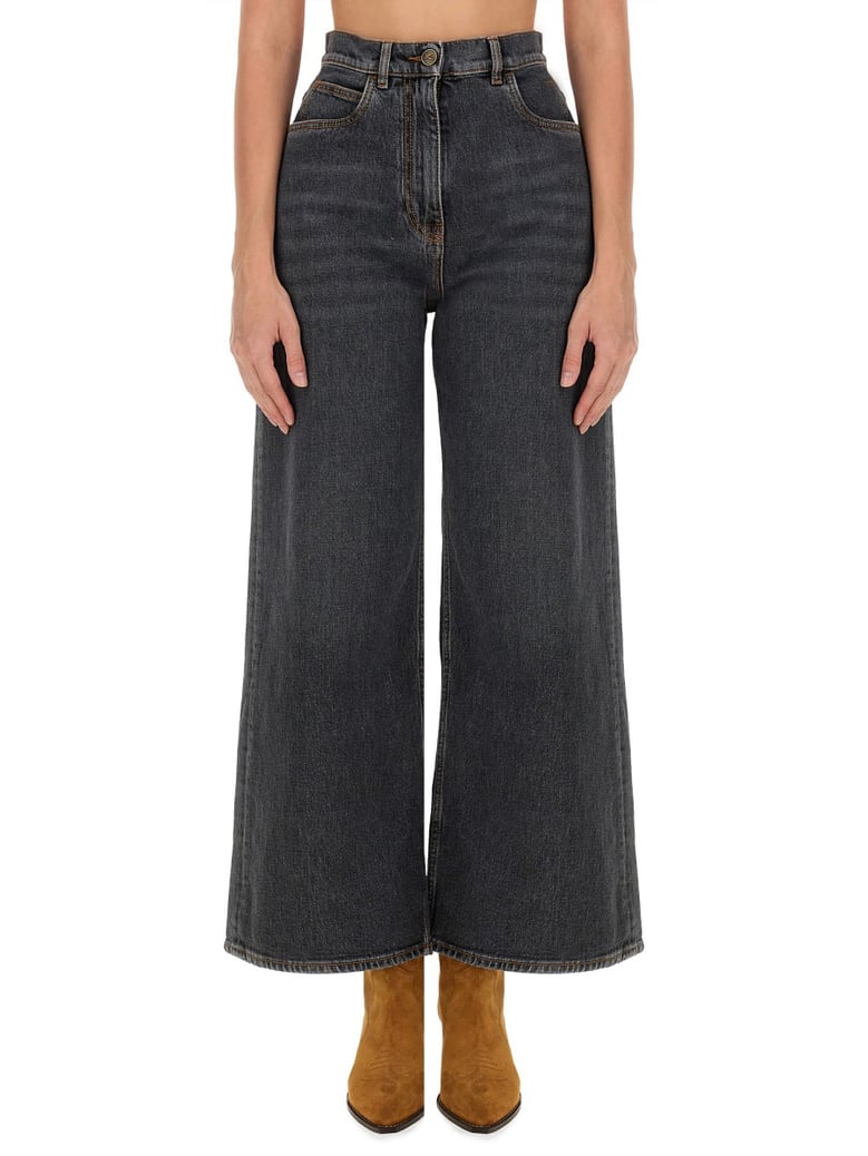 baggy jacquard jeans by Selfnex