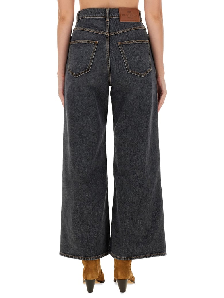 baggy jacquard jeans by Selfnex