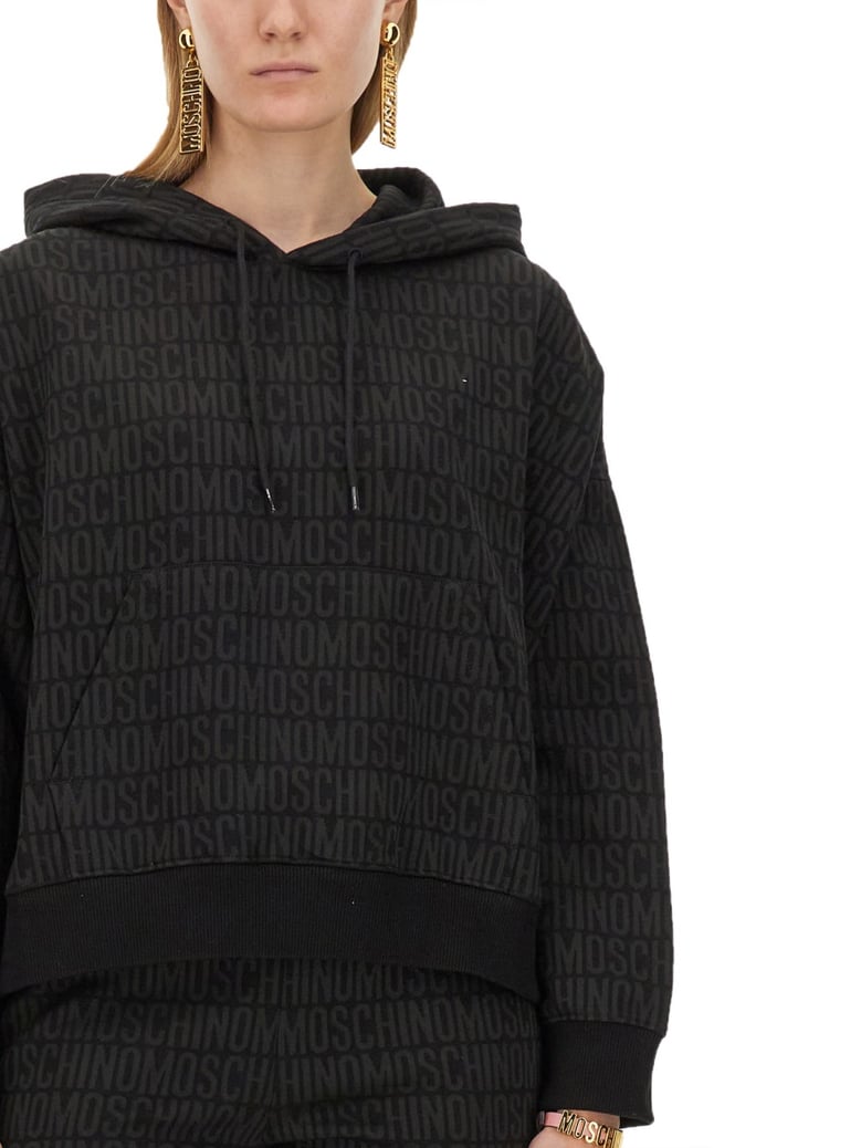 sweatshirt with all over logo by Selfnex