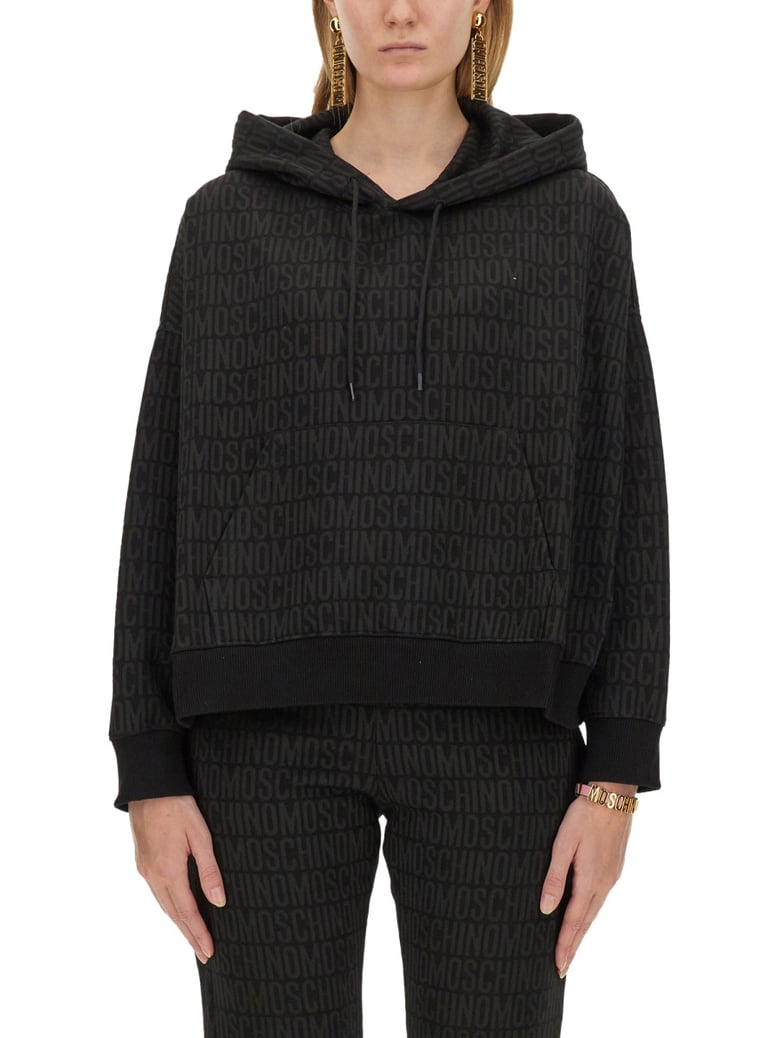 sweatshirt with all over logo by Selfnex