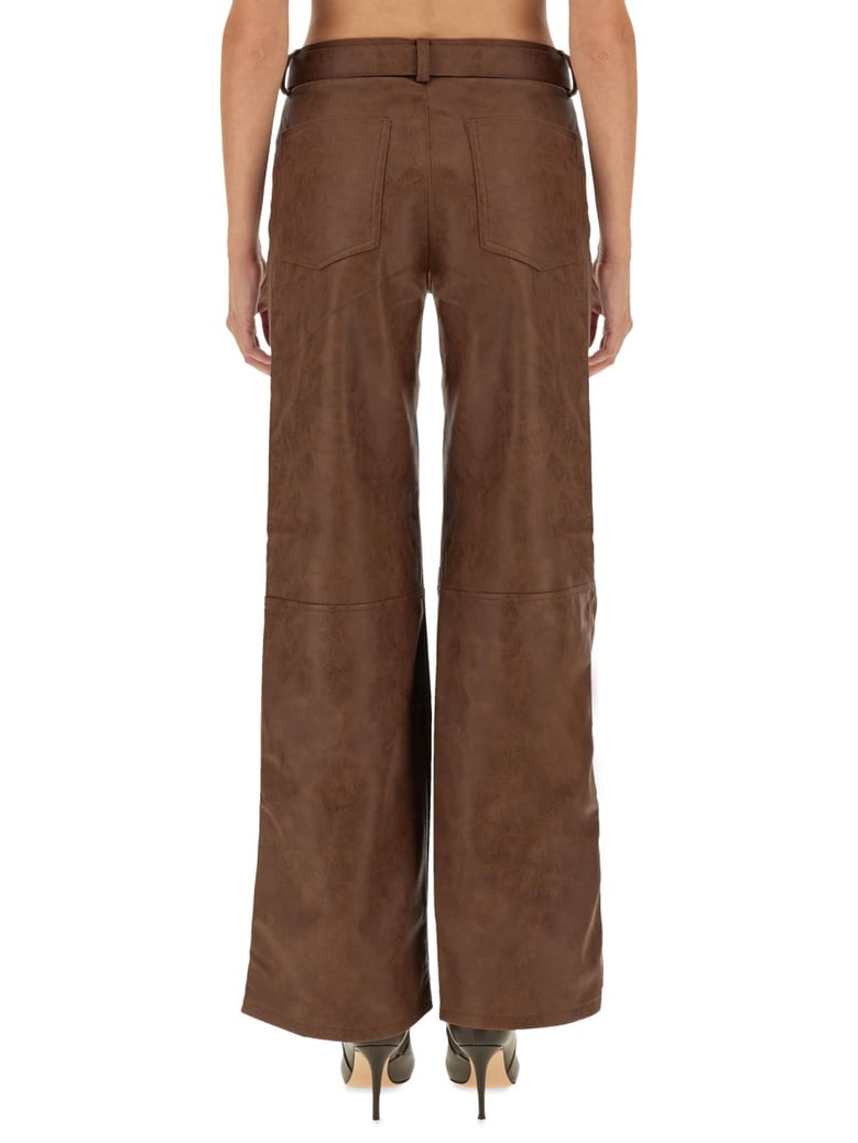 regular fit brown pants by Selfnex