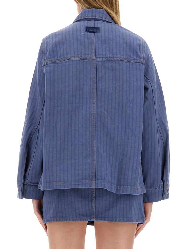 denim jacket in organic cotton by Selfnex
