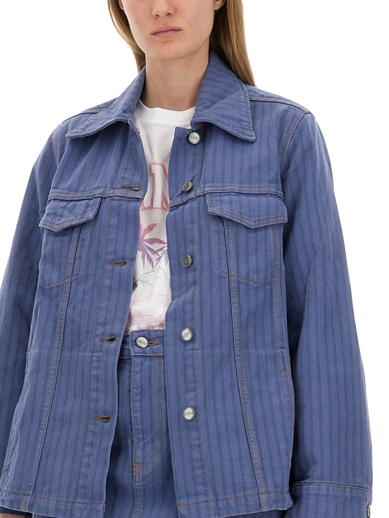 denim jacket in organic cotton by Selfnex