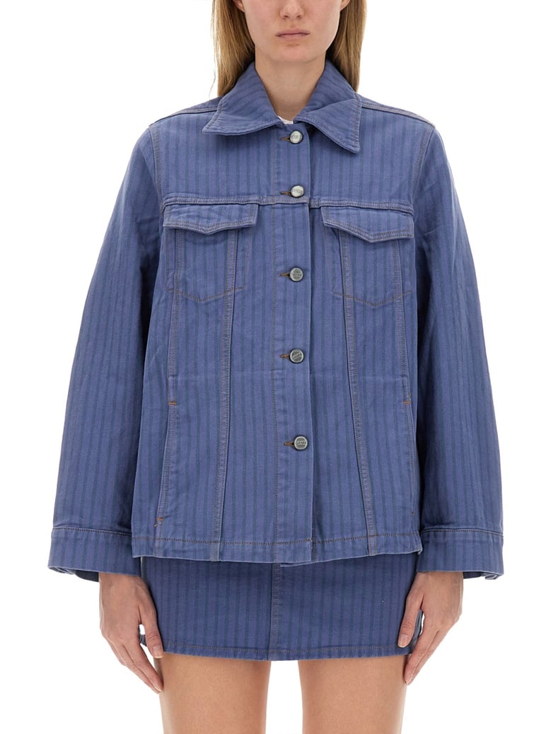 denim jacket in organic cotton by Selfnex