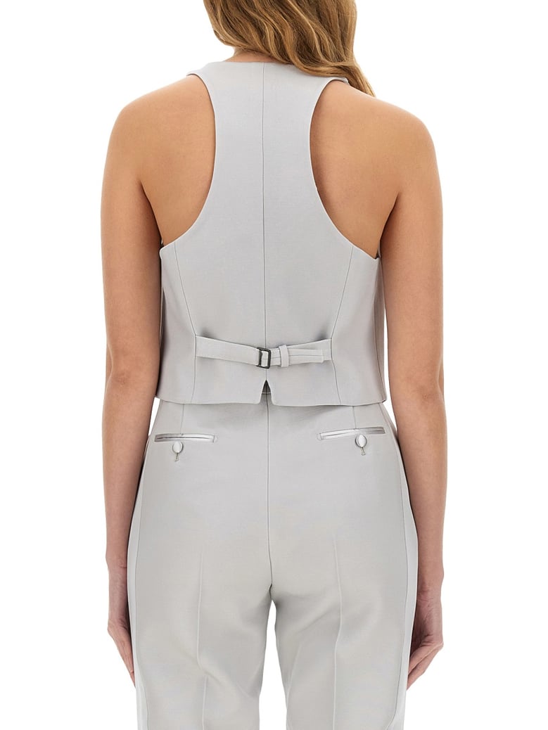 silk wool vest by Selfnex