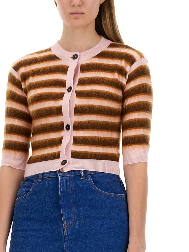 cardigan with stripe pattern by Selfnex