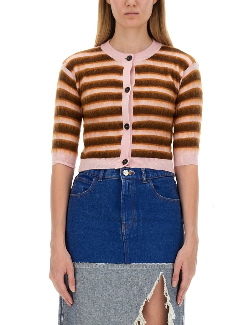 cardigan with stripe pattern by Selfnex