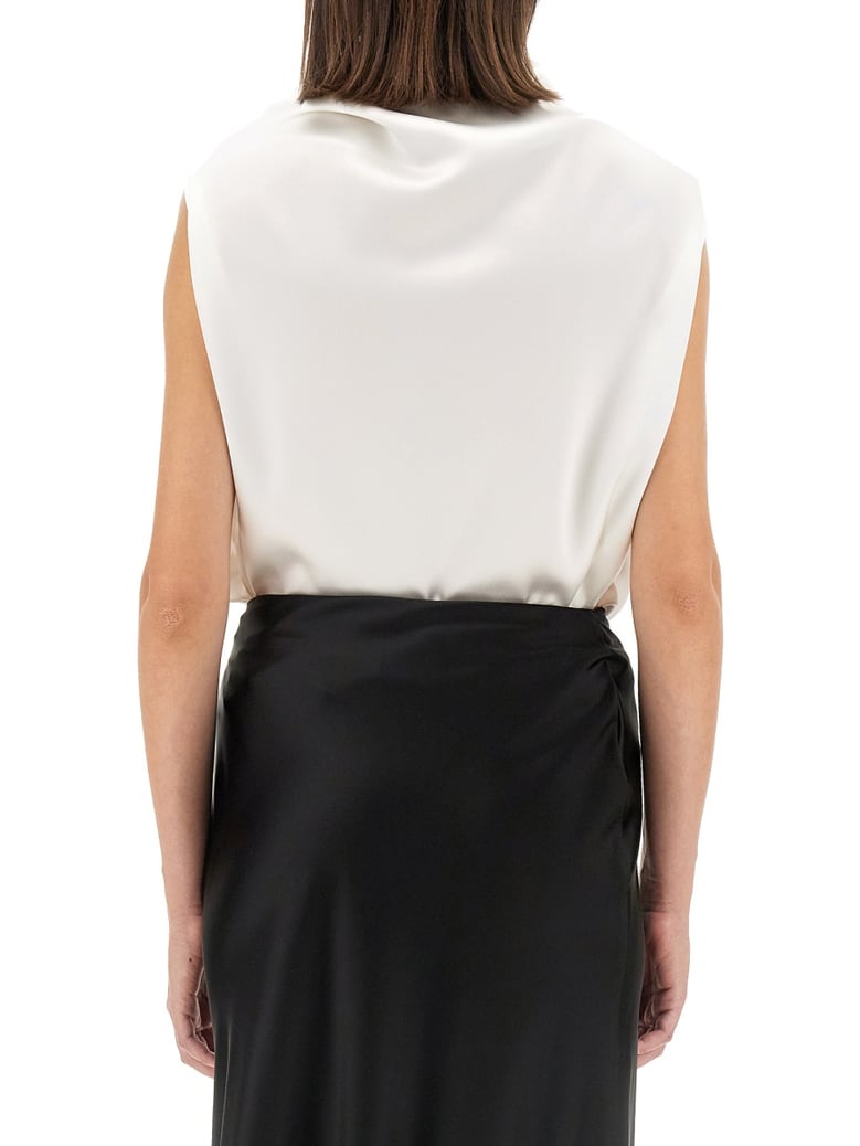 shirt with dropped collar by Selfnex
