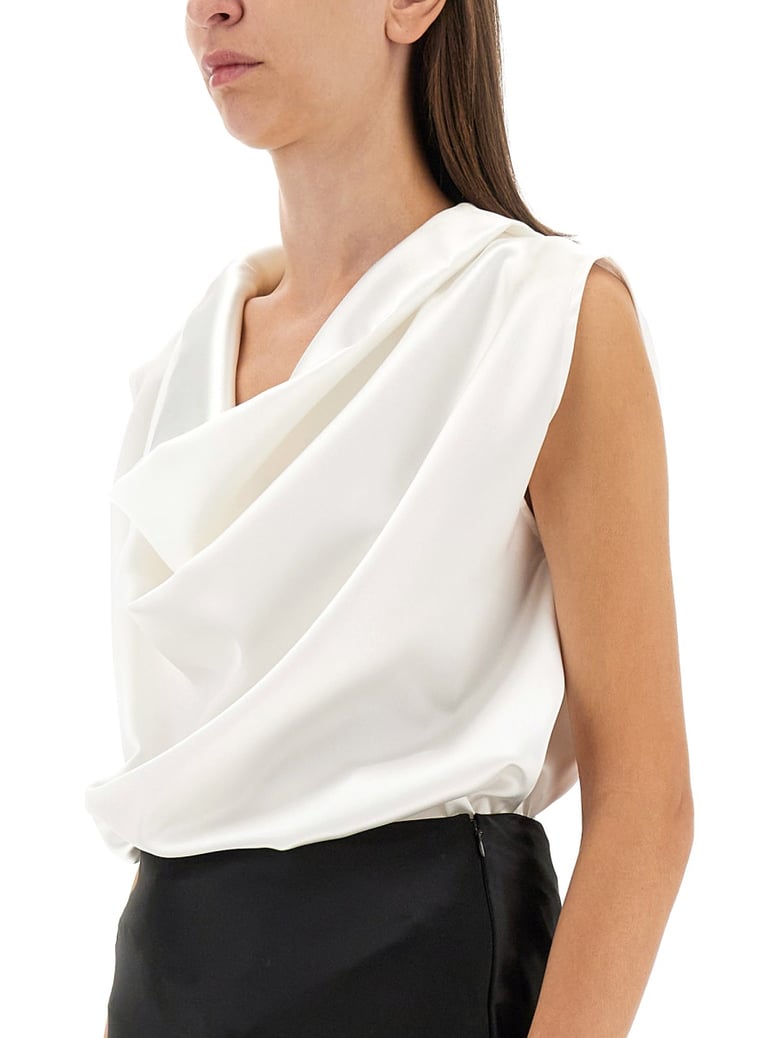 shirt with dropped collar by Selfnex