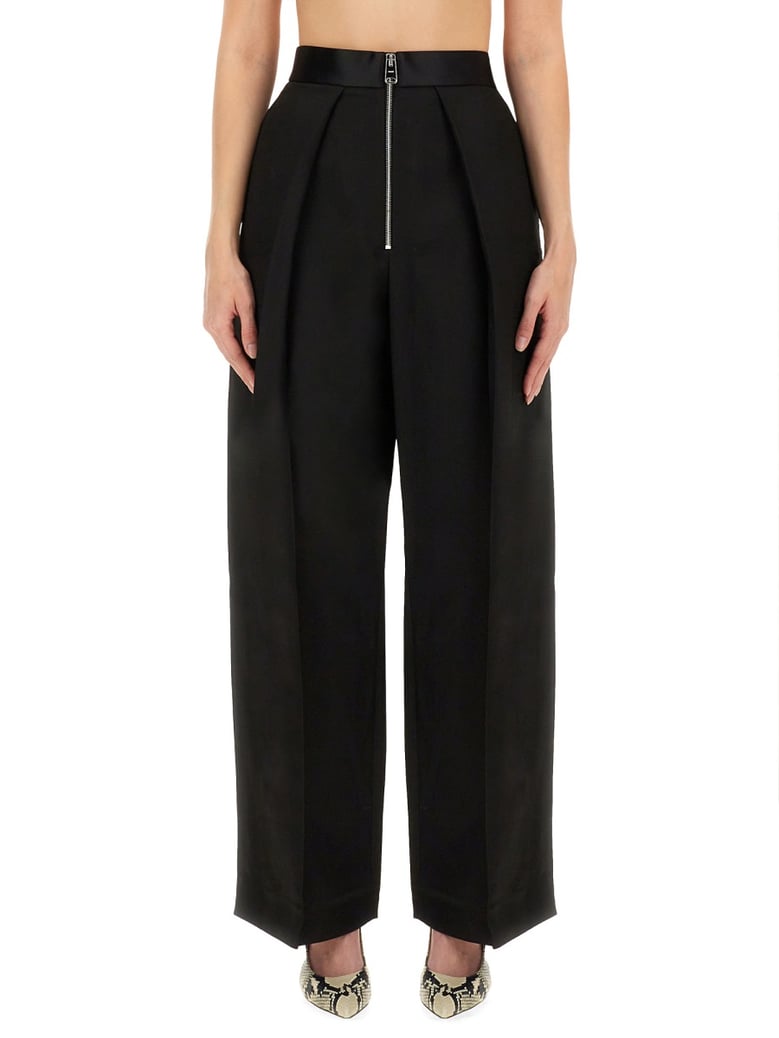 black regular fit pants by Selfnex