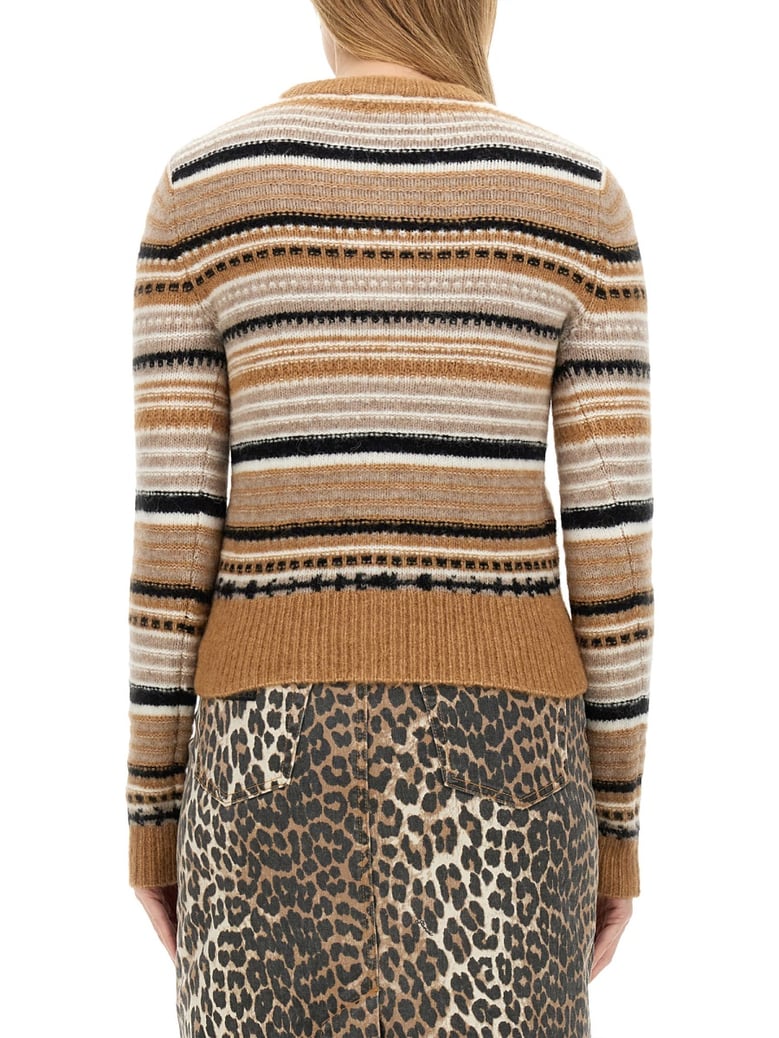 cardigan with stripe pattern by Selfnex