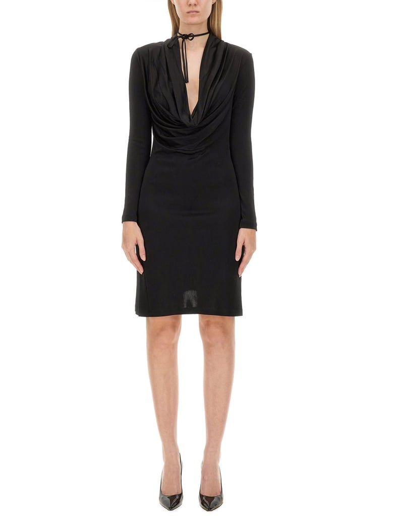 black jersey dress by Selfnex