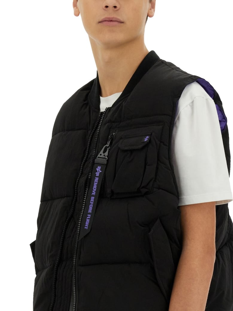 sleeveless ma-1 jacket by Selfnex