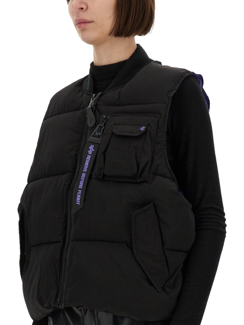 sleeveless ma-1 jacket by Selfnex