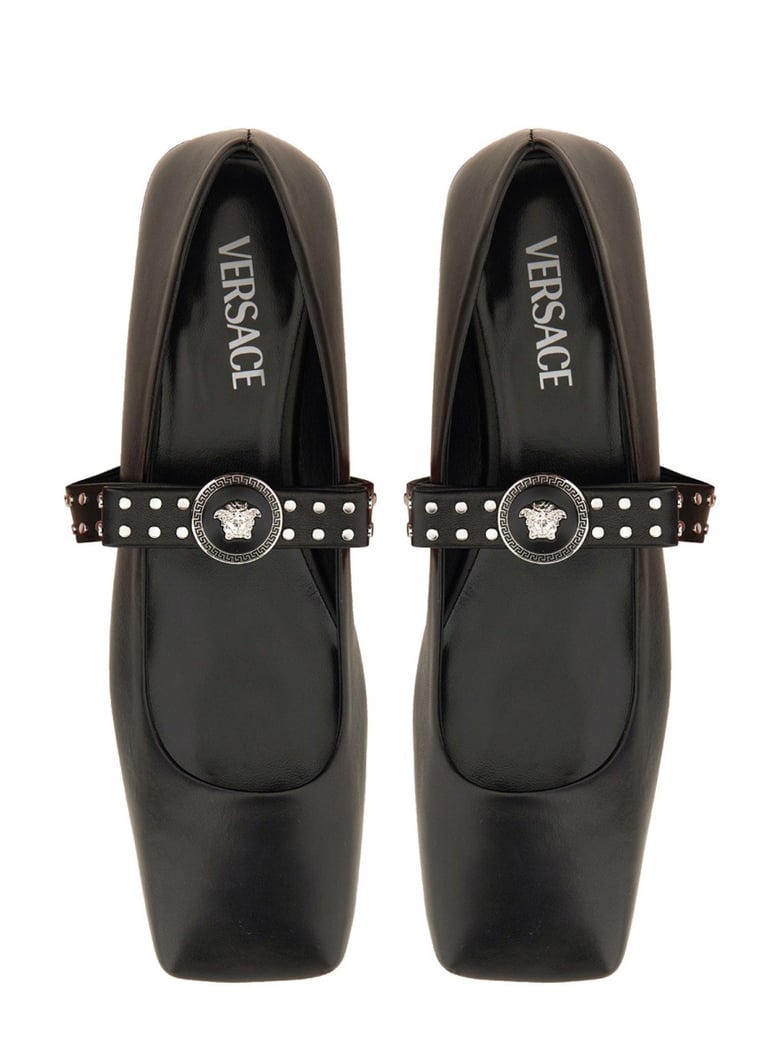 ballerina 'gianni' ribbon with studs by Selfnex
