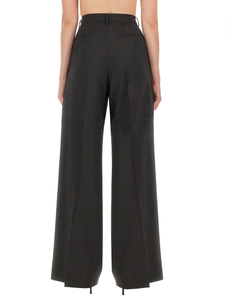 black virgin wool pants by Selfnex