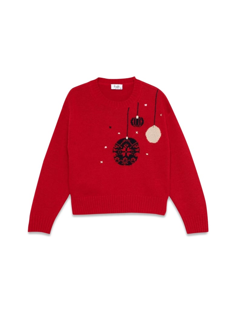 tricot knit sweatshirt red by Selfnex