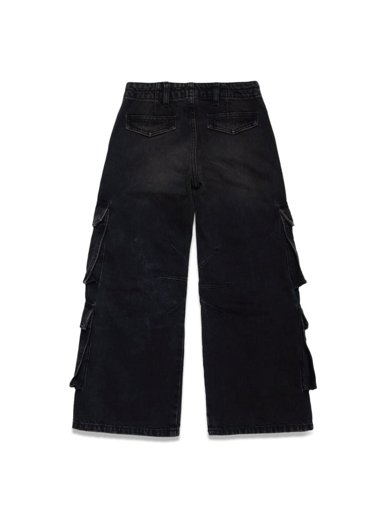 cargo trousers d-sire cargo-j black by Selfnex