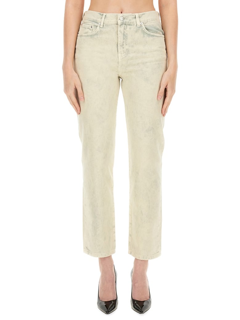 cropped jeans in denim by Selfnex