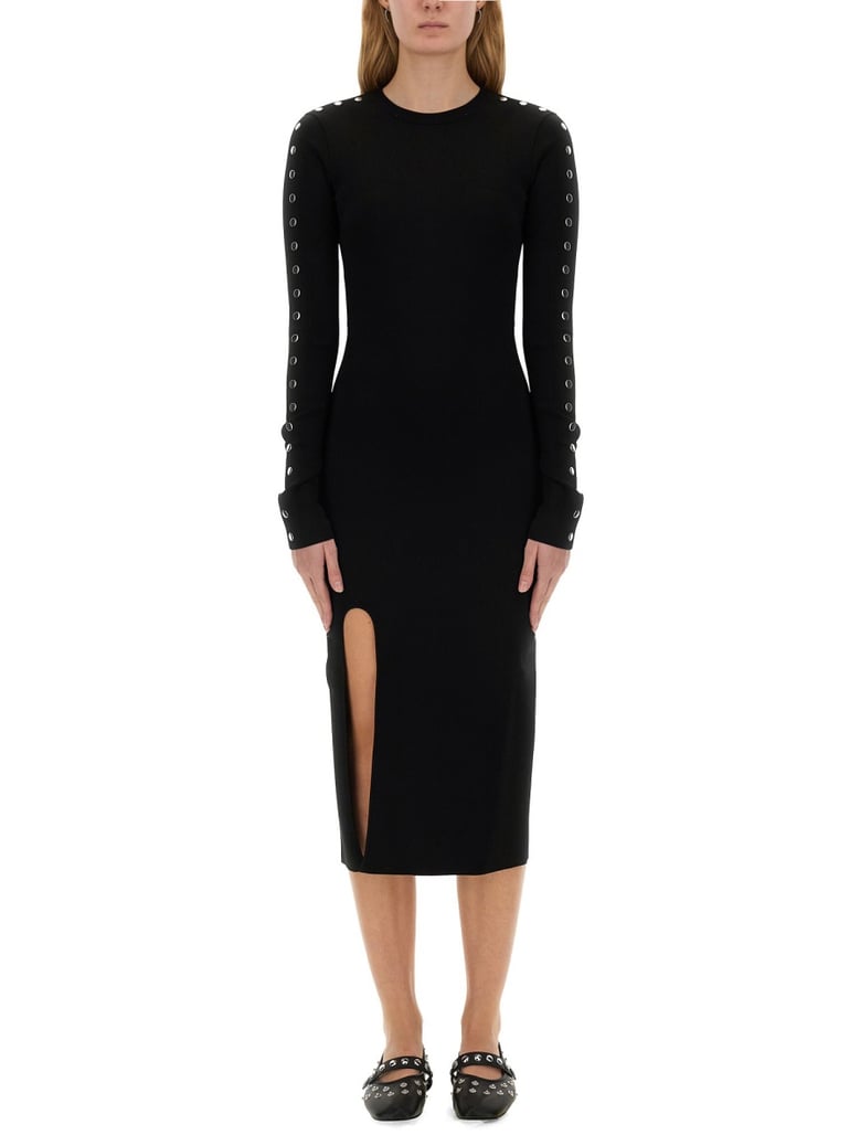 midi dress with slit by Selfnex