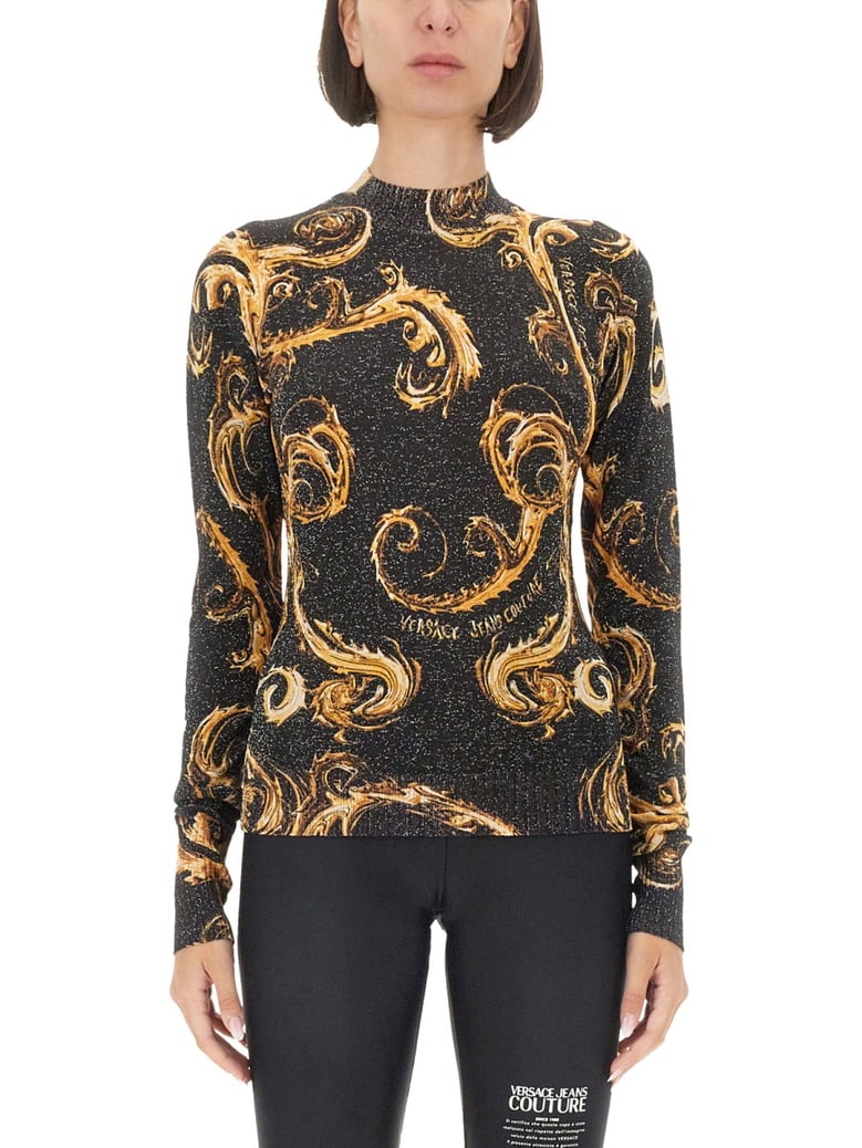 lurex knit t-shirt by Selfnex