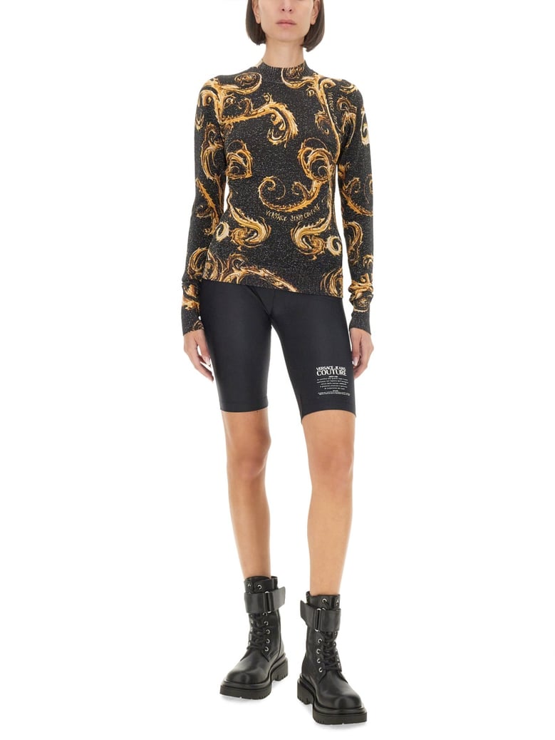 lurex knit t-shirt by Selfnex