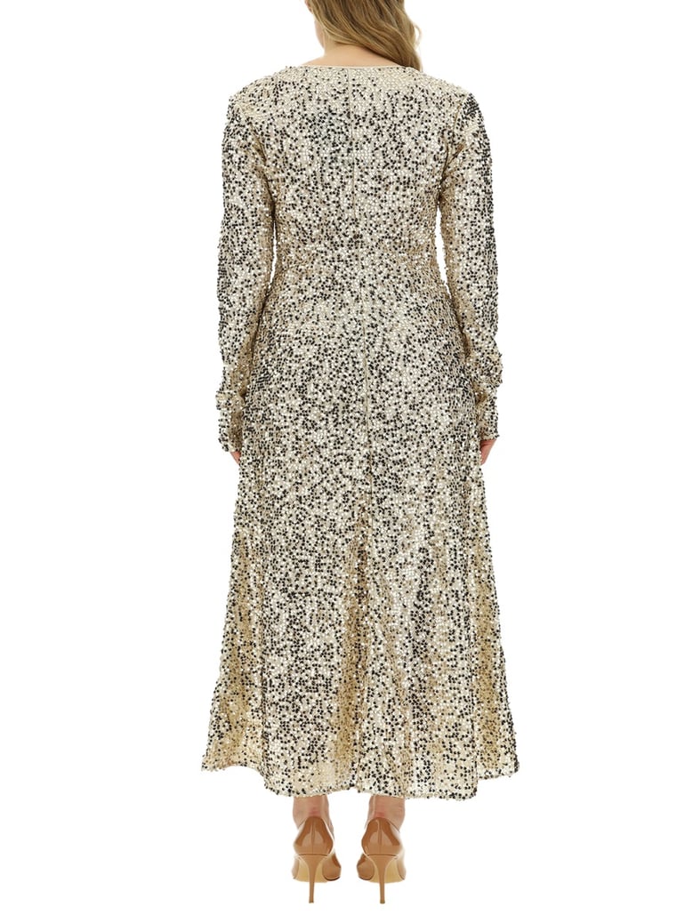 sequined dress in blue by Selfnex