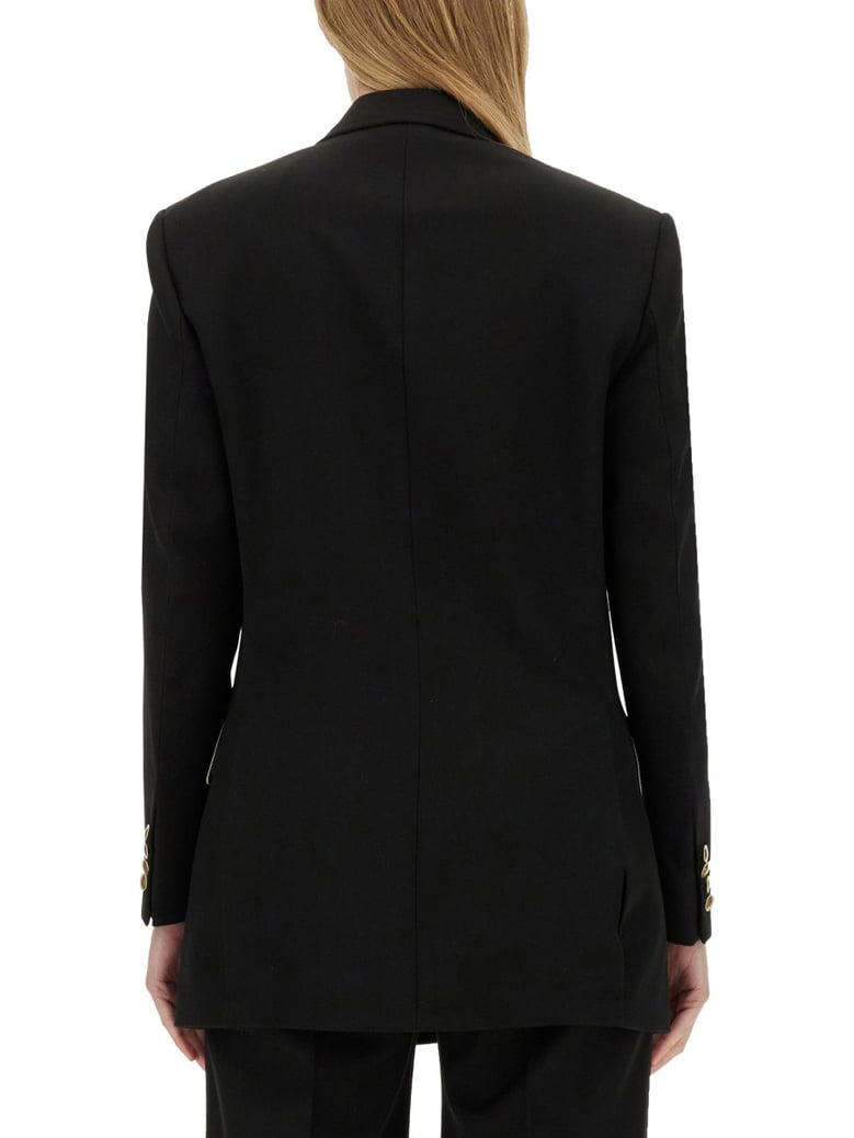 double-breasted jacket in black by Selfnex