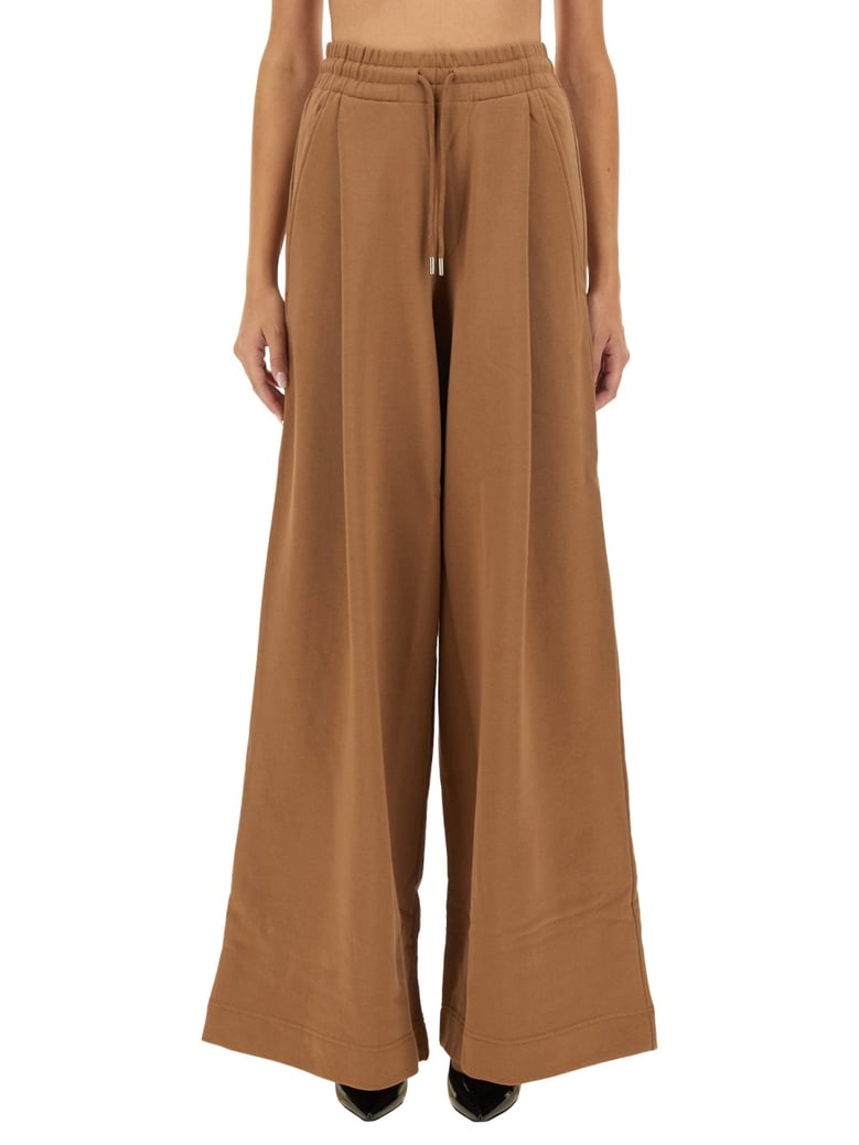 brown cotton jogging pants by Selfnex