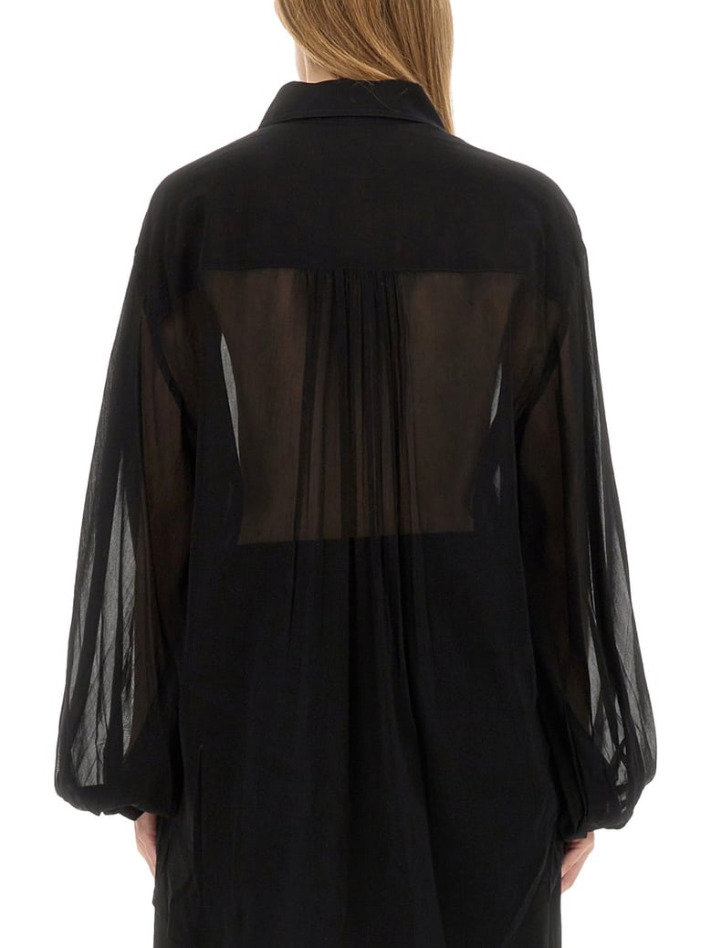 oversize cotton silk top by Selfnex
