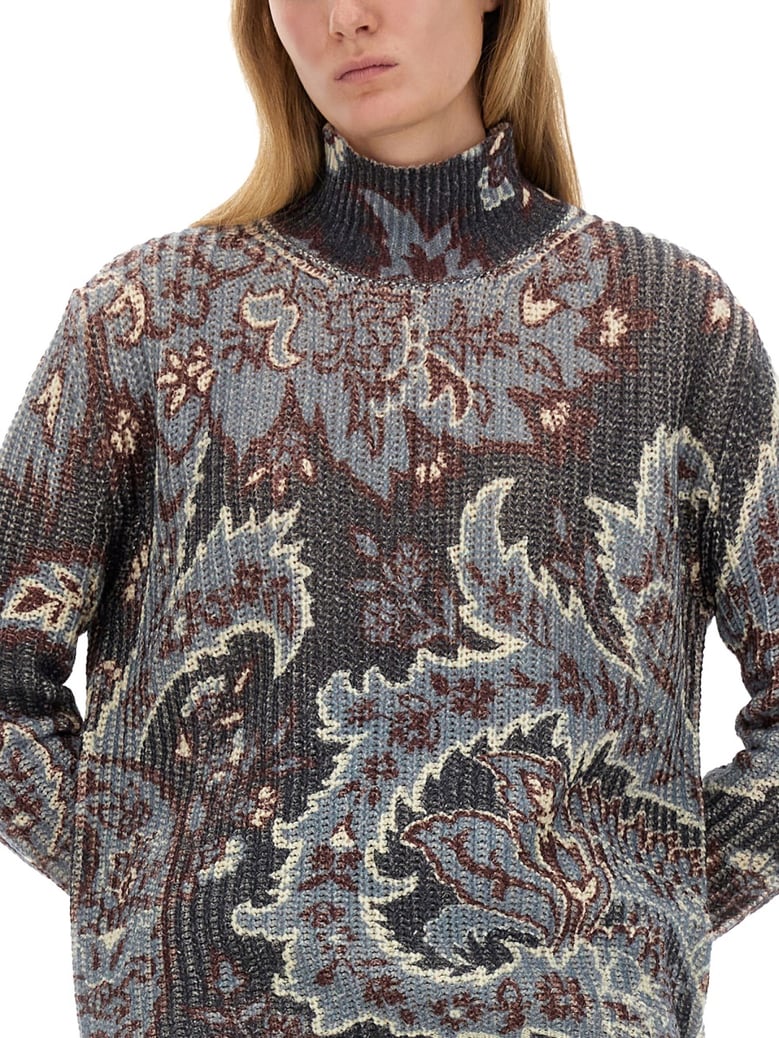 printed wool sweater by Selfnex