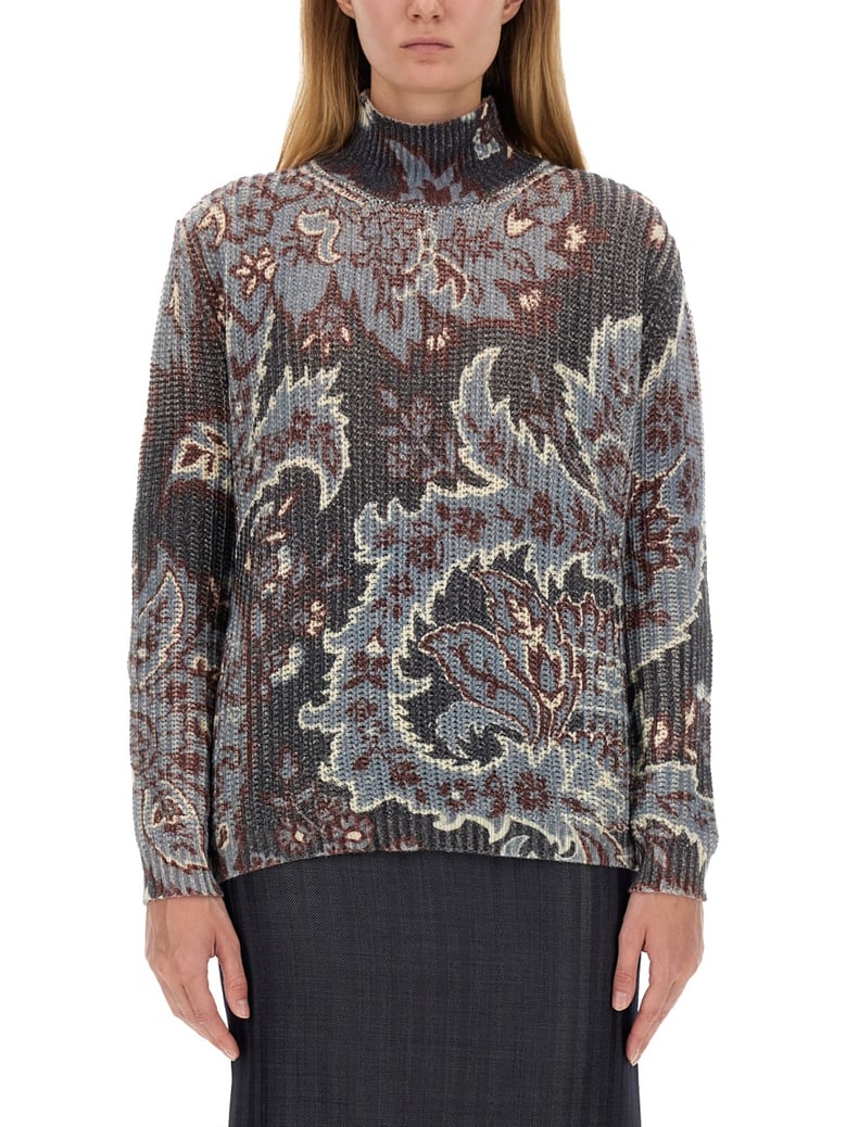 printed wool sweater by Selfnex