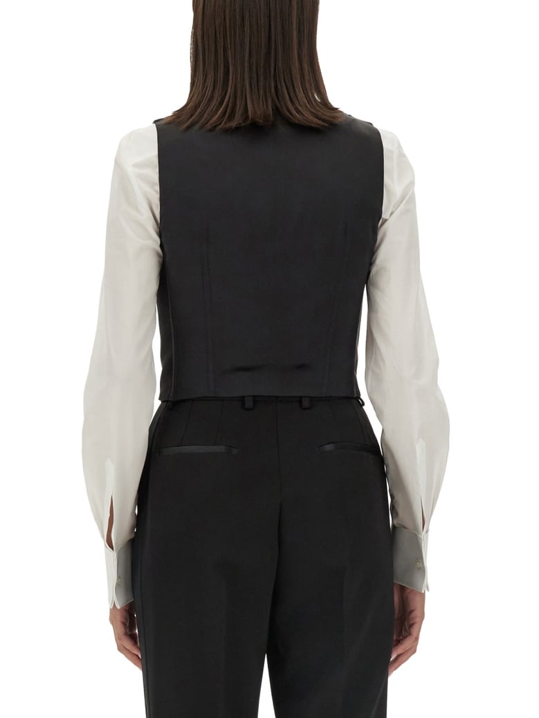 double-breasted tuxedo vest by Selfnex