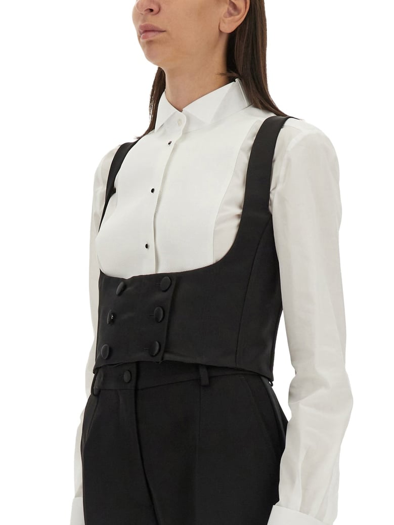 double-breasted tuxedo vest by Selfnex