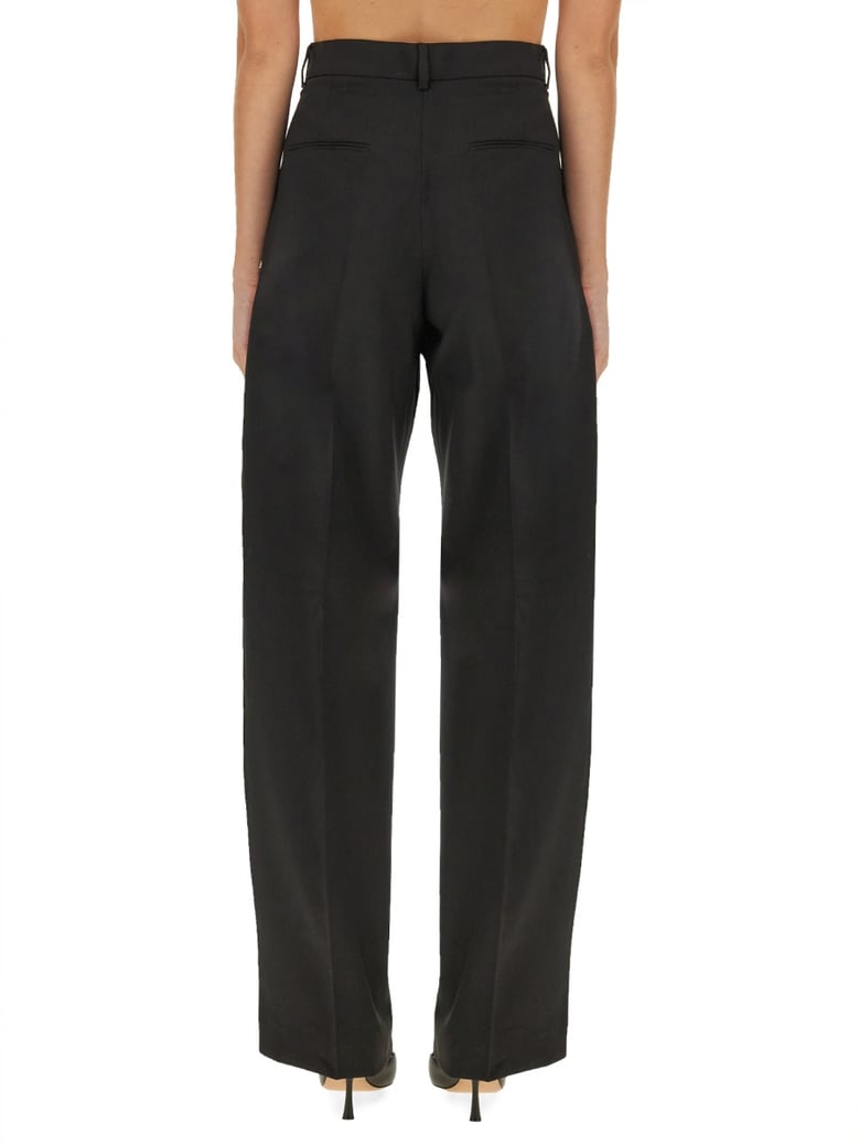 black virgin wool trousers by Selfnex
