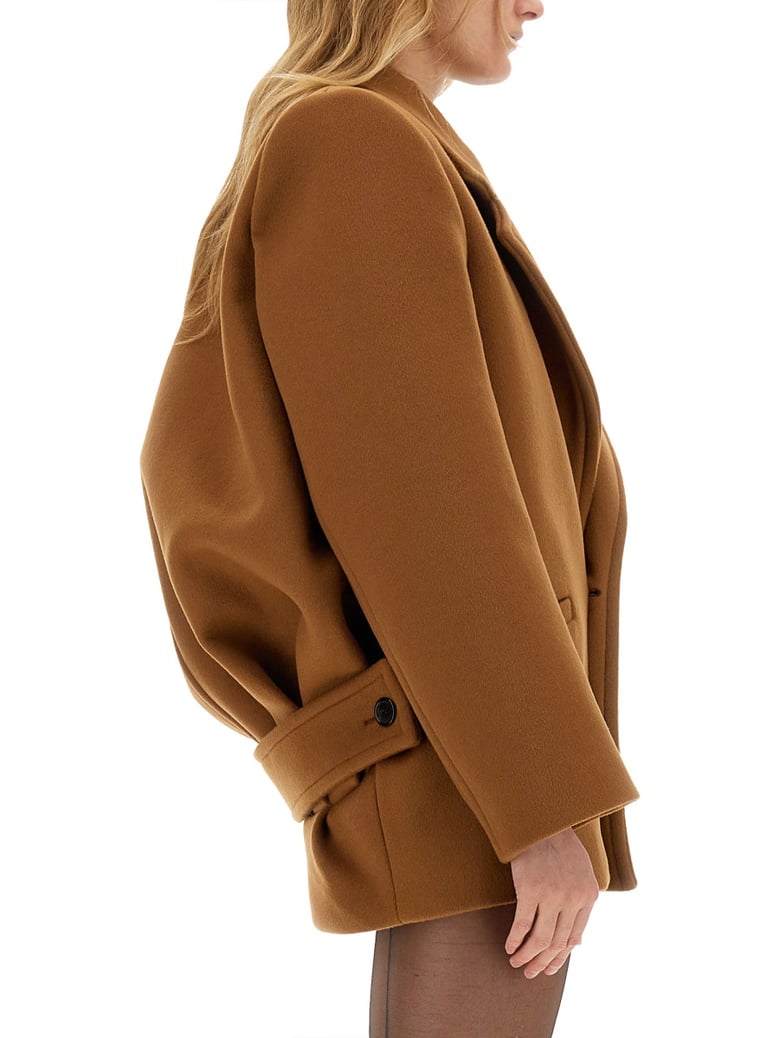 short wool coat by Selfnex