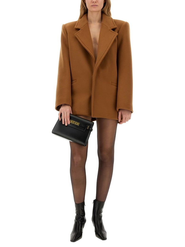 short wool coat by Selfnex