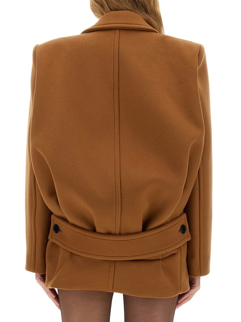 short wool coat by Selfnex
