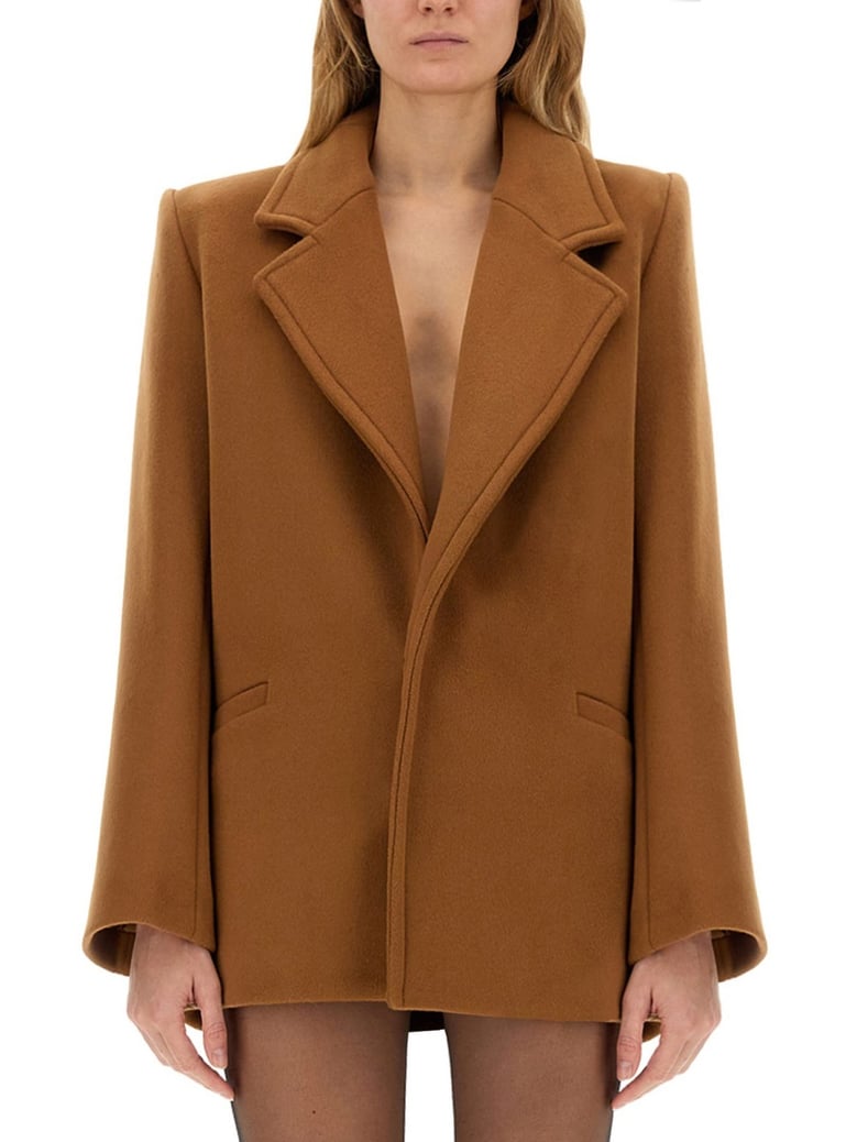 short wool coat by Selfnex