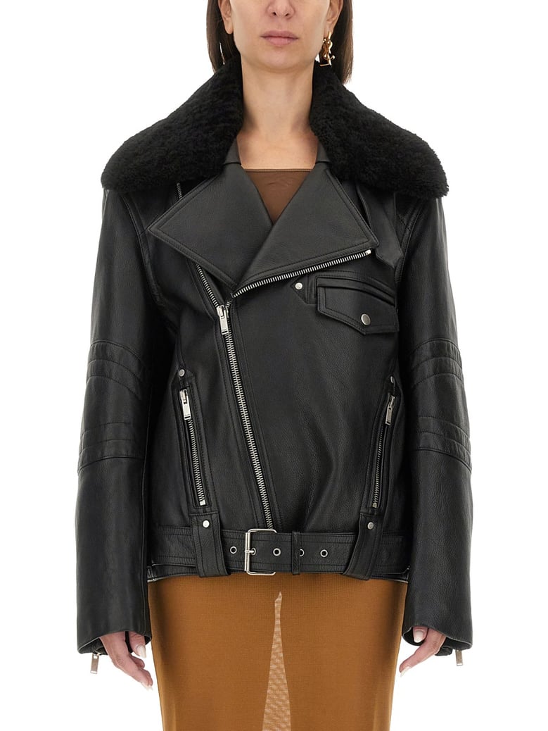 leather biker jacket by Selfnex