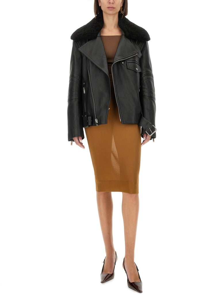 leather biker jacket by Selfnex