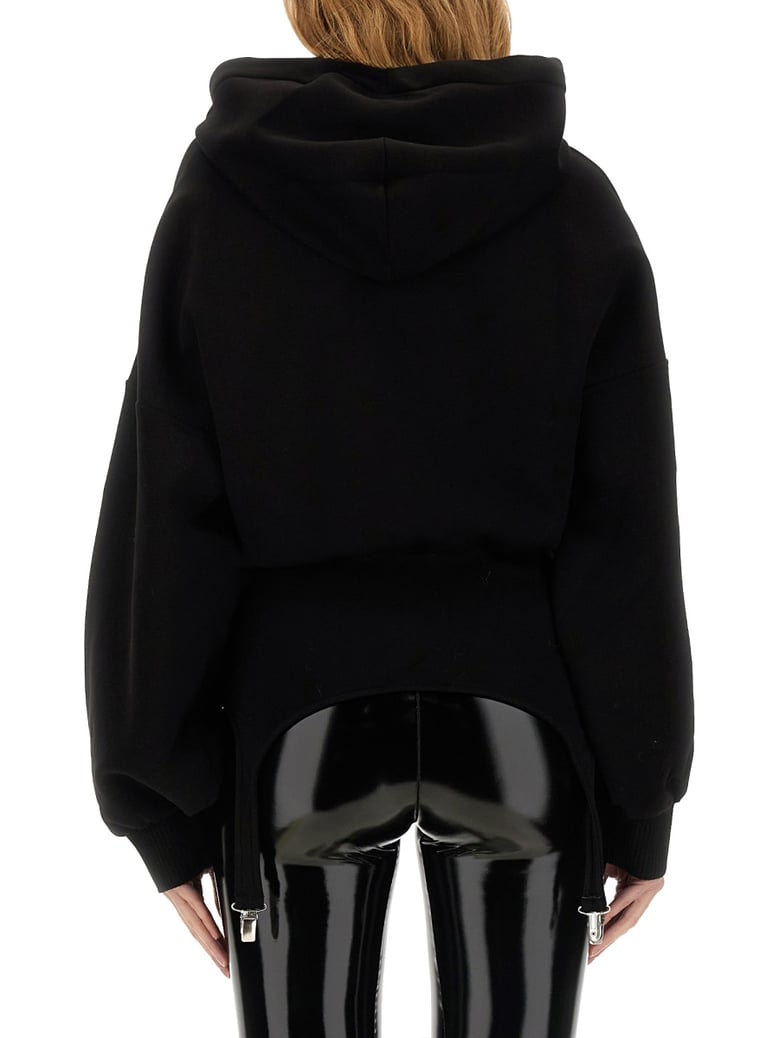 sweatshirt with suspenders by Selfnex