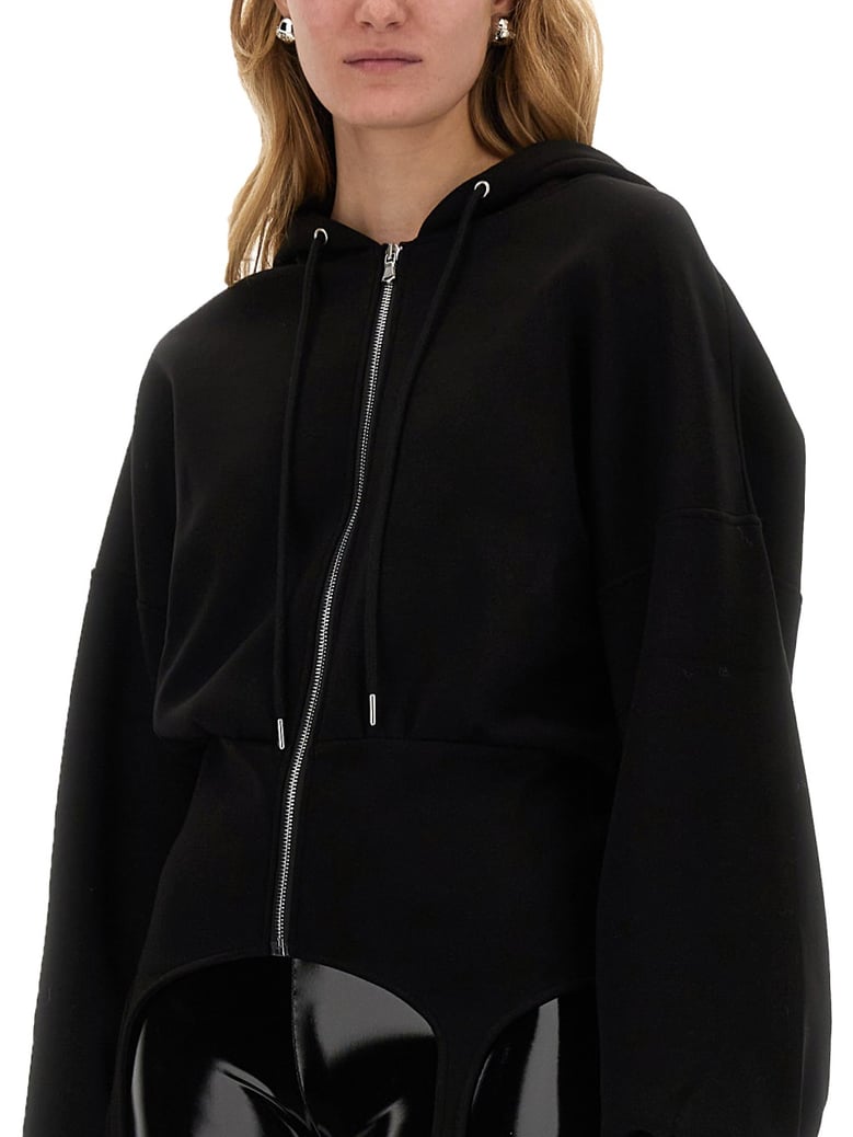 sweatshirt with suspenders by Selfnex
