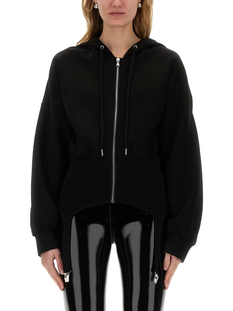 sweatshirt with suspenders by Selfnex